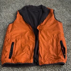 UNIONBAY Orange and Black Reversible Vest